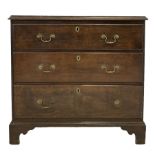 19th century oak chest of drawers