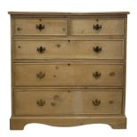 20th century pine chest of drawers