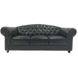 Chesterfield style three seat club sofa