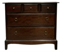 Stag Minstrel - mahogany chest of drawers