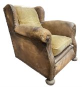 Early 20th century wingback armchair