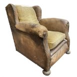 Early 20th century wingback armchair