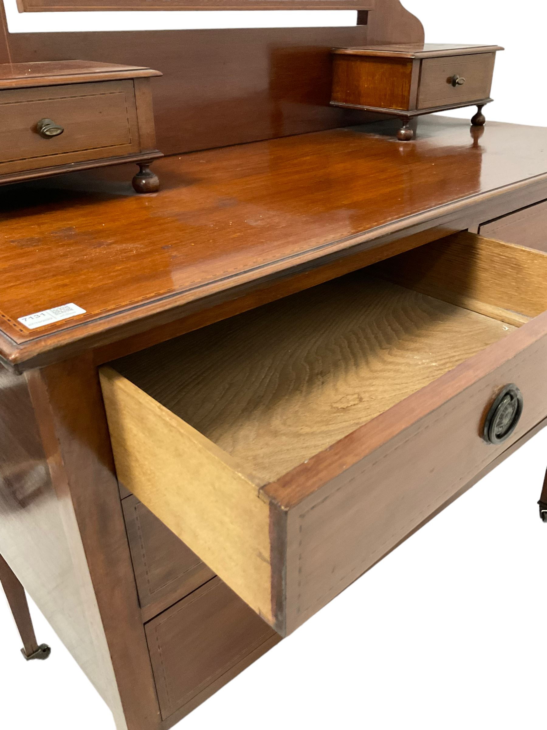 Early 20th century mahogany dressing chest - Image 3 of 4