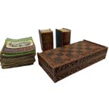 Carved hinged chessboard