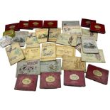 Cigarette card albums including Railway Engines