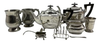 Plated teapot by Walker and Hall
