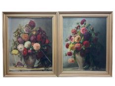 English School (British 19th century): Still Life of Flowers in a Vase