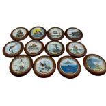 Set of twelve Danbury Mint collectors plates 'The Art of Fishing'