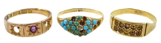 Early 20th century 20ct gold ring