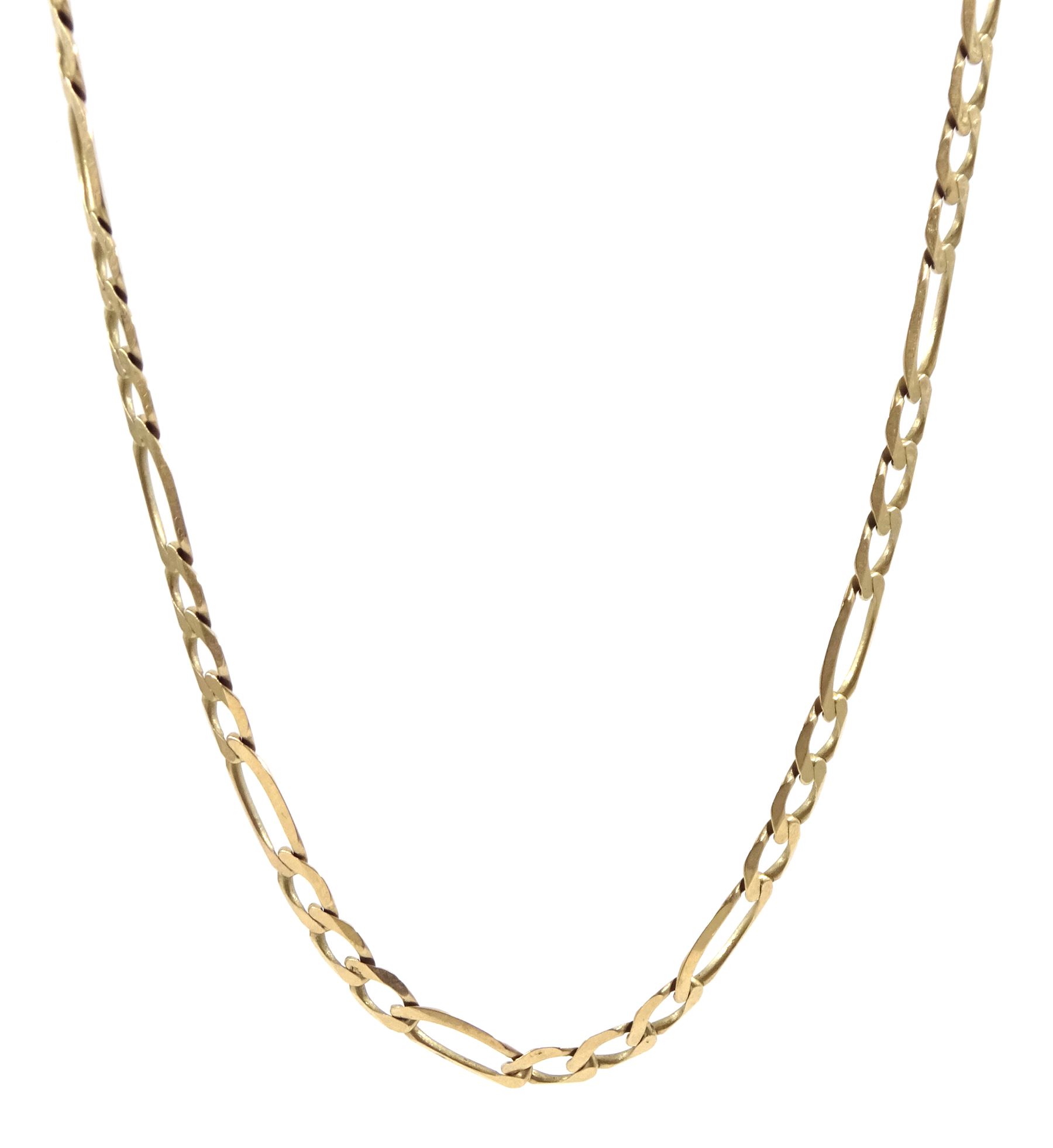 9ct gold Figaro link necklace