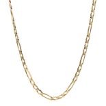 9ct gold Figaro link necklace