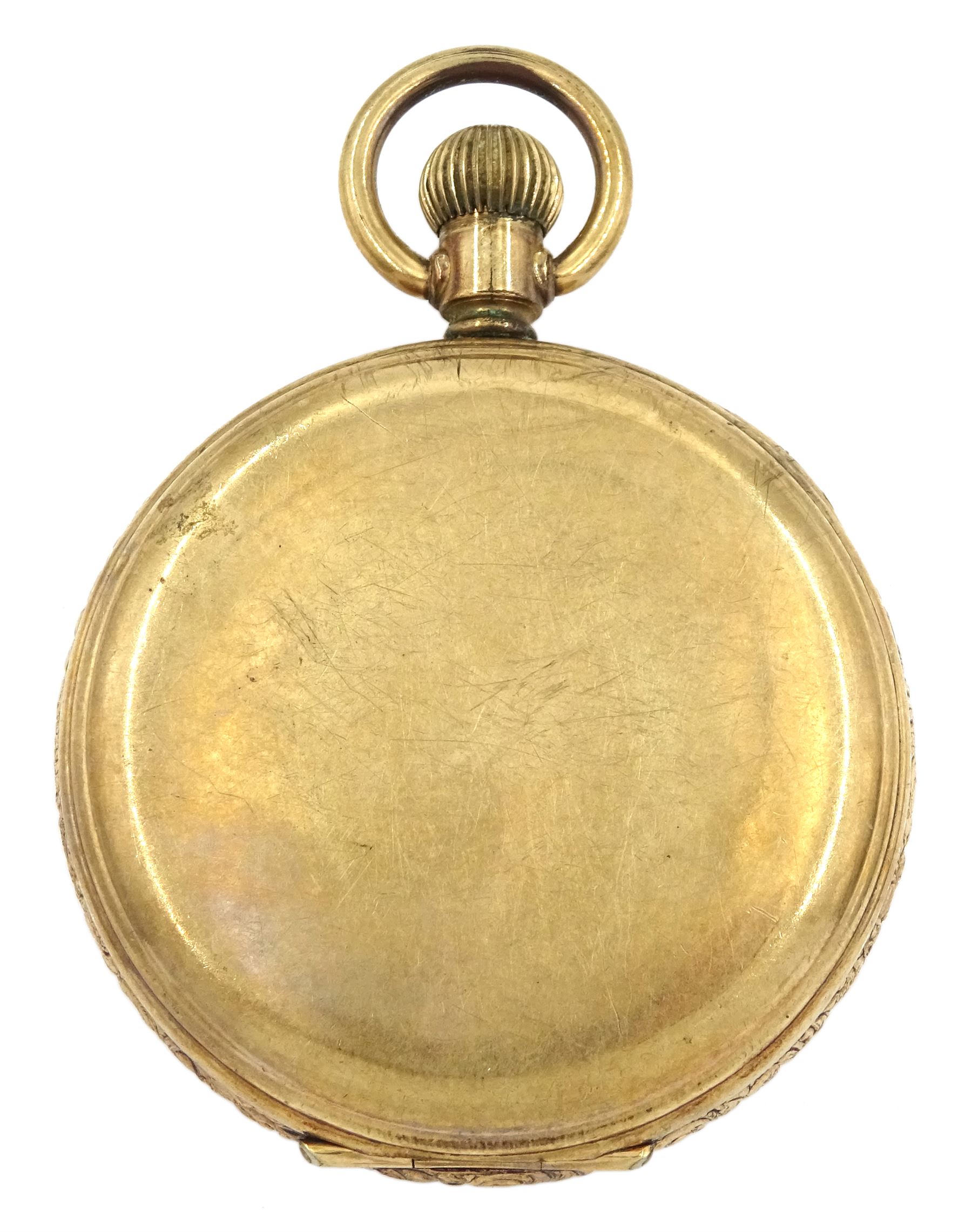 Early 20th century gold-plated open face keyless lever pocket watch by Thomas Russell & Son Liverpoo - Image 2 of 5