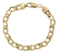 9ct gold link bracelet