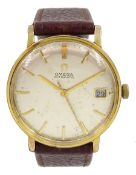 Omega gentleman's gold plated and stainless steel automatic wristwatch