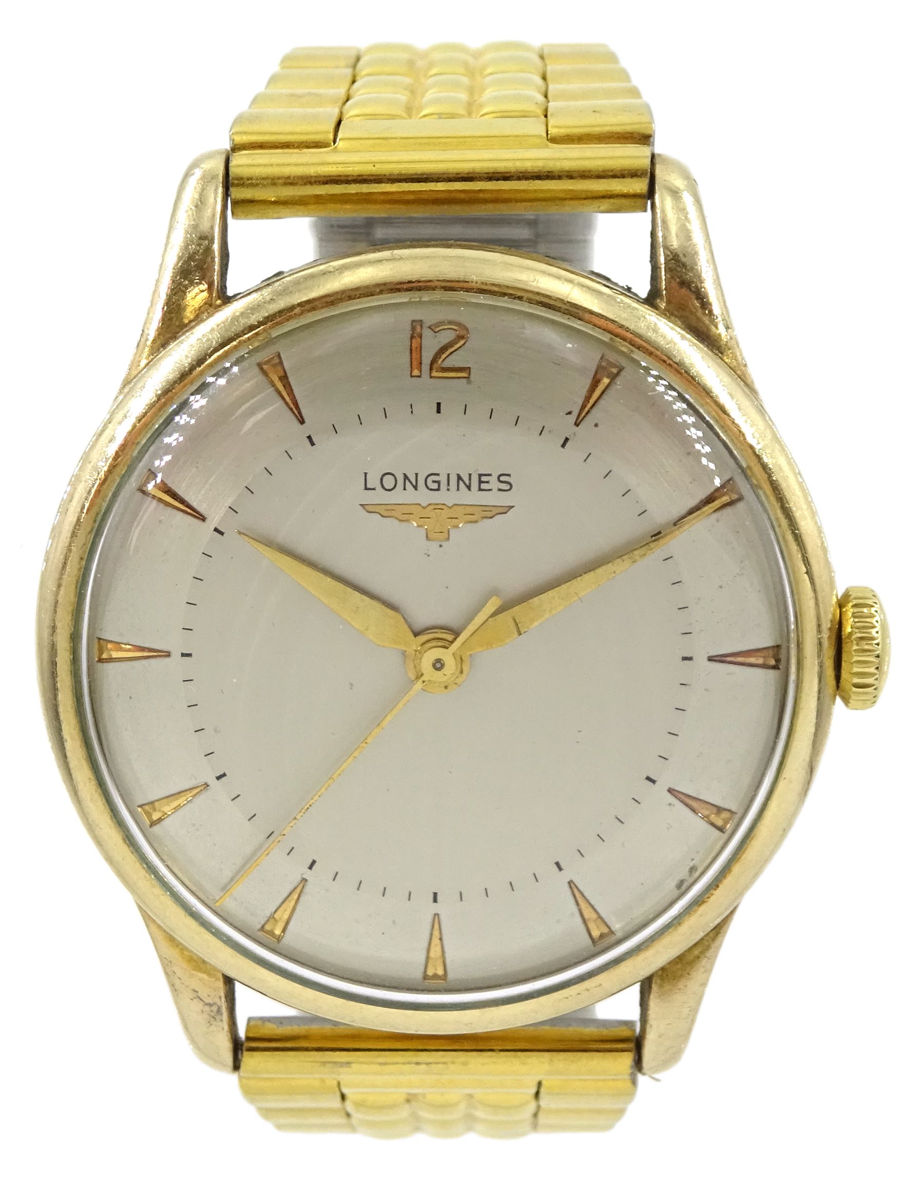 Longines gentleman's gold-plated manual wind wristwatch