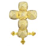 9ct gold and silver Masonic ball pendant/charm