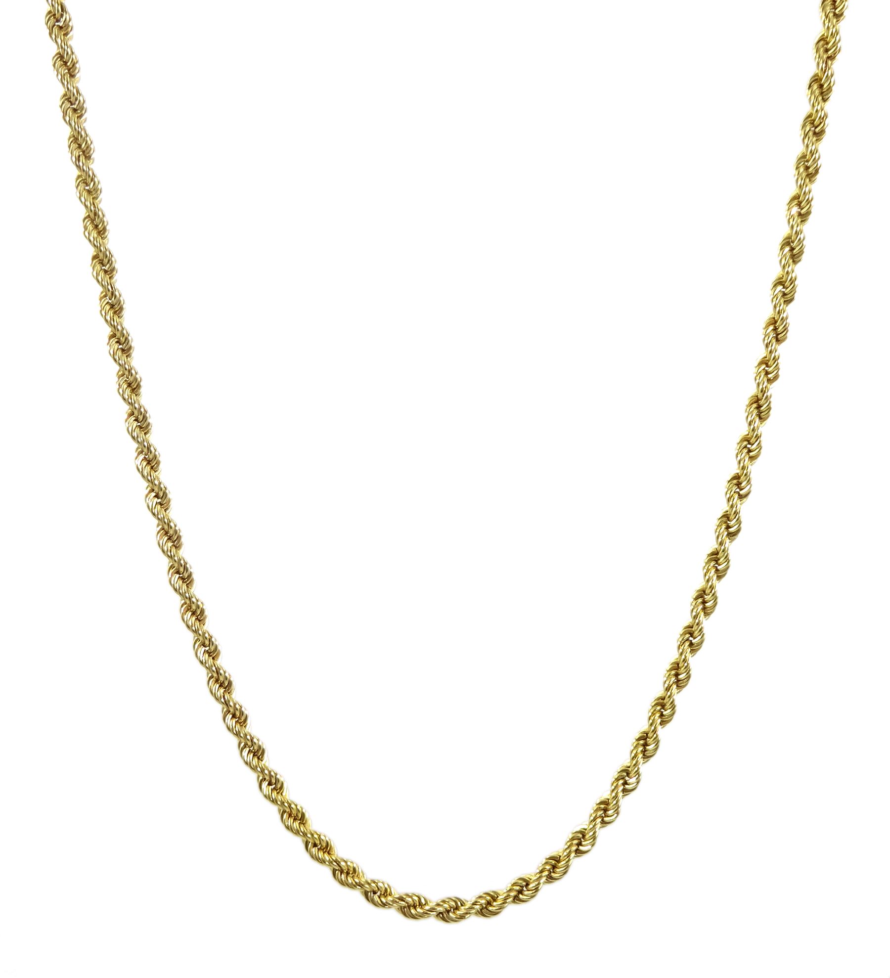 9ct gold rope twist necklace