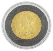 Queen Victoria 1895 gold full sovereign coin