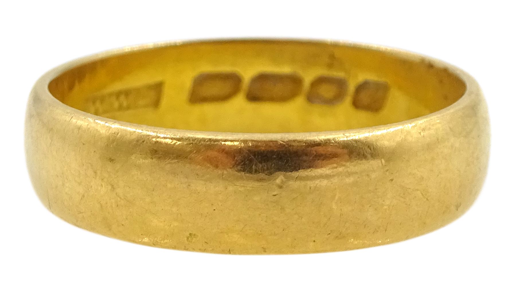 22ct gold wedding band