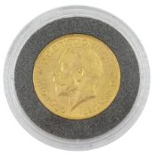 King George V 1925 gold full sovereign coin