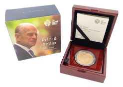 The Royal Mint United Kingdom 2017 gold proof five pound coin 'Prince Philip Celebrating a Life of S