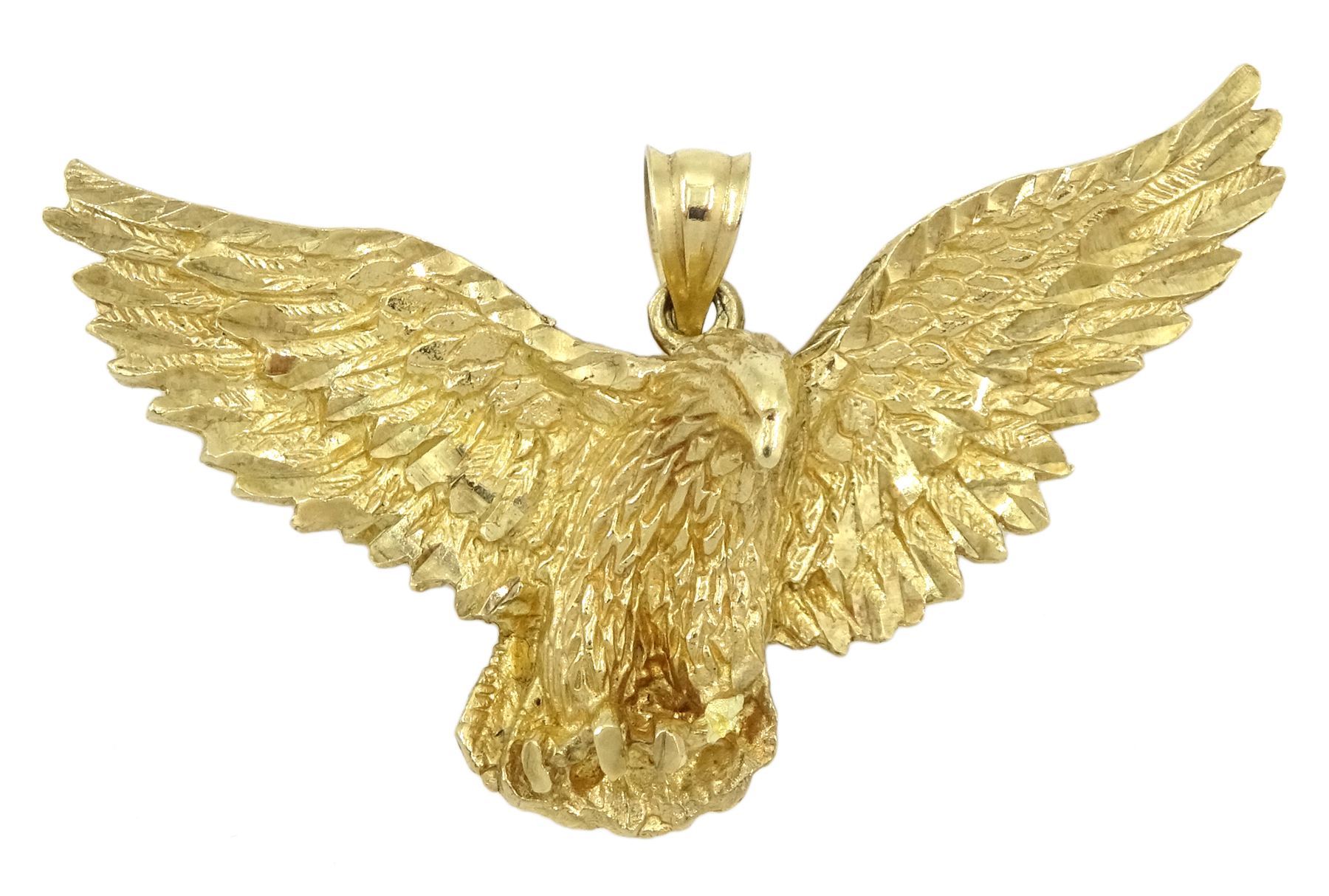 9ct gold eagle pendant