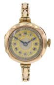 Early 20th century 9ct gold ladies manual wind wristwatch
