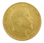 King Edward VII 1905 gold full sovereign coin