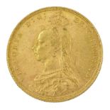 Queen Victoria 1888 gold full sovereign coin