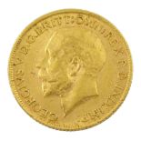 King George V 1912 gold full sovereign coin