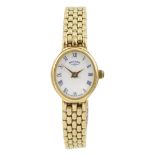 Rotary 9ct gold ladies quartz wristwatch