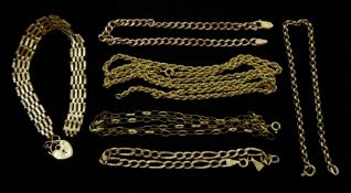 9ct gold jewellery links and oddments