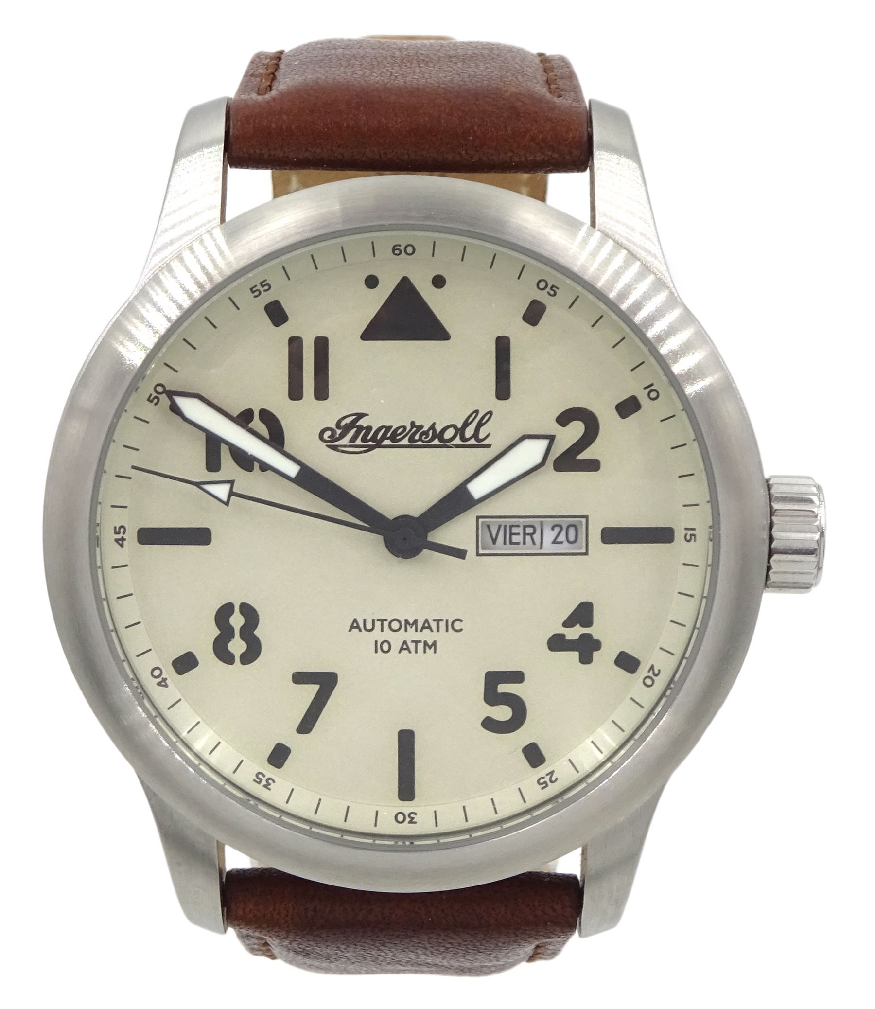 Ingersoll gentleman's stainless steel automatic wristwatch