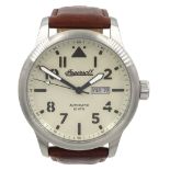 Ingersoll gentleman's stainless steel automatic wristwatch