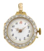 Early 20th century 15ct gold ladies manual wind fob watch