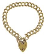 9ct gold double curb link bracelet