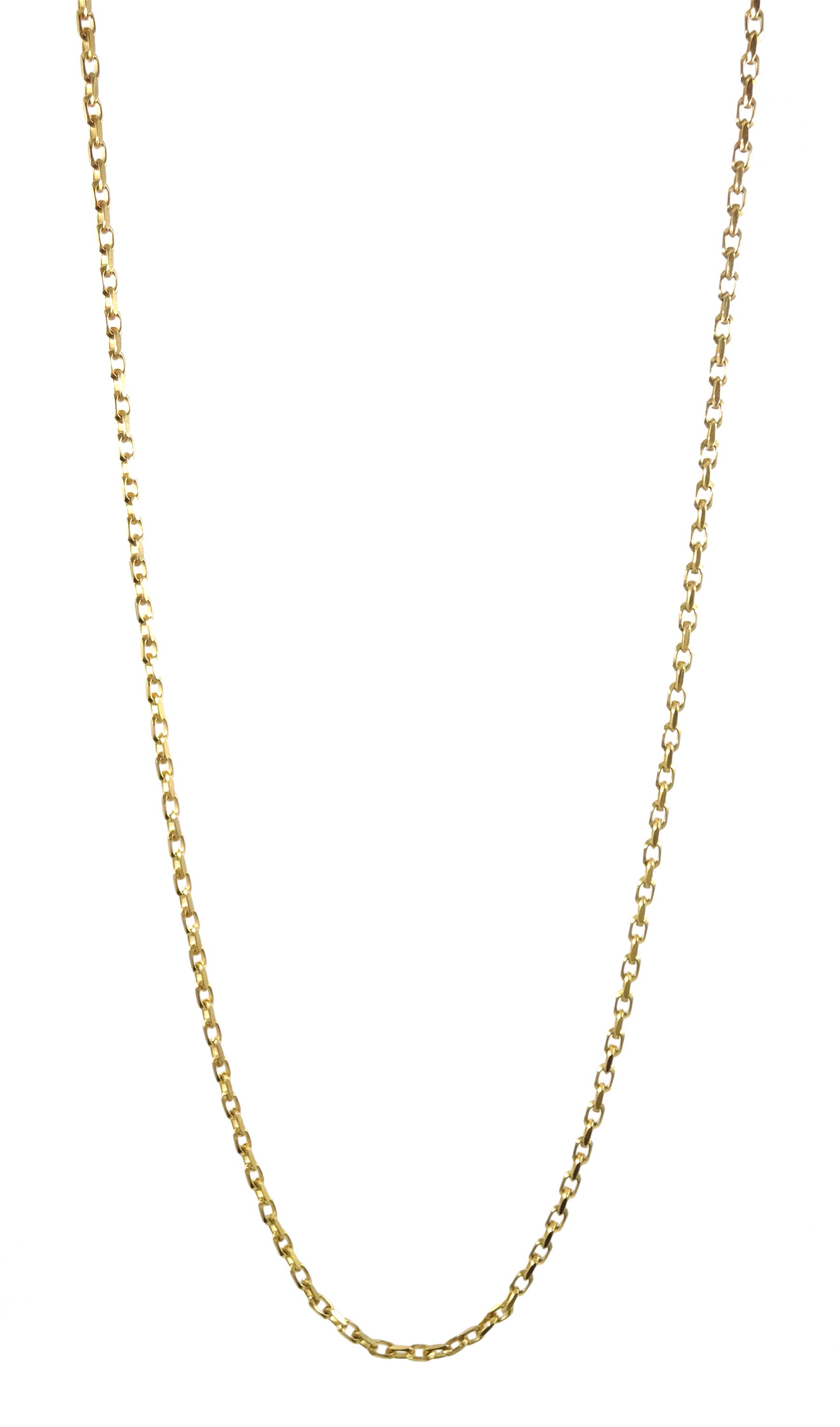 9ct gold cable link chain necklace