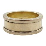 18ct gold wide wedding band