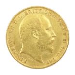 King Edward VII 1909 gold half sovereign coin