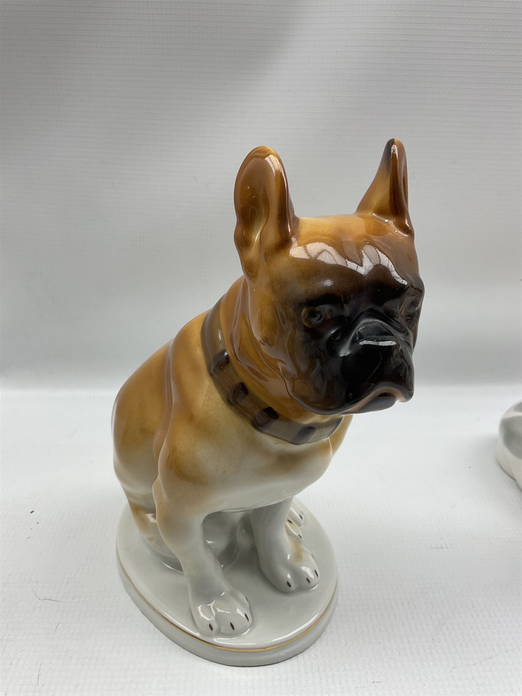 USSR Lomonosov modelled figures of dogs comprising Bulldog - Image 2 of 3