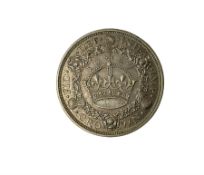 King George V 1927 wreath crown coin