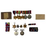 Group of six WWII medals including 1939-45 Star