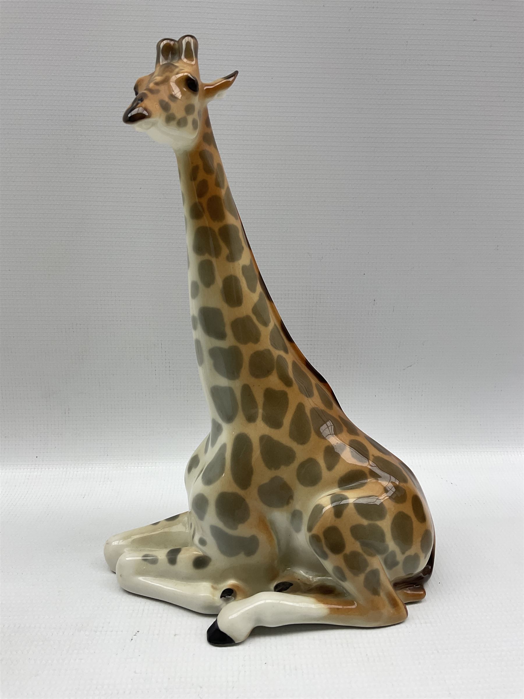 USSR Lomonosov model of resting giraffe pair together with small zebra and 4 other small models max - Image 2 of 3