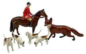 Beswick model of a Huntsman on a brown horse 1501 style two