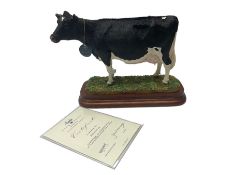 Border Fine Arts Limited Edition Holstein Cow by Kirsty Armstrong No.613/750