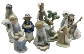 Six Nao figures including 'Oriental Song' no. 1271