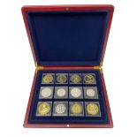 Thirteen medallions or fantasy coins from 'The Millionaires Collection'