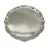 Silver salver presented by Lt Col. F H B Wellesley to Sergeant Mess on relinquishing command with Du