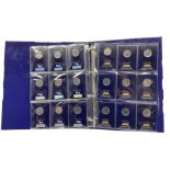 United Kingdom Queen Elizabeth II 2018 A-Z ten pence coin collection including completer medallion