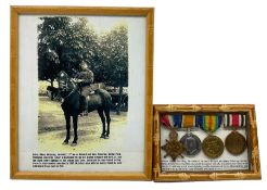 Driver Sidney Pickering ASC 14-036832 - Group of four WWI medals comprising War Medal